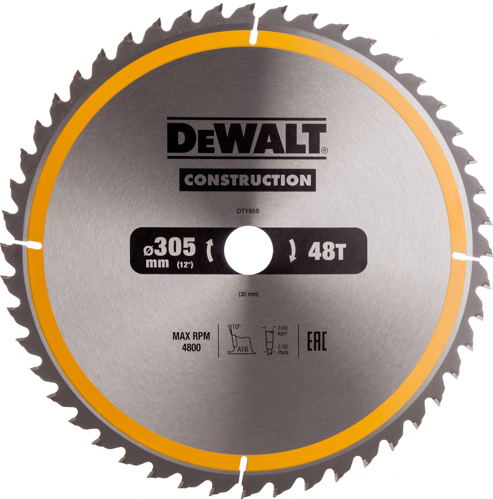 DeWalt DT1959 Pilový kotouč 305 x 30 mm, 48 zubů