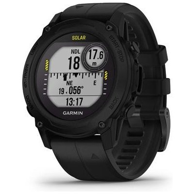 Garmin Descent G1 Solar, Black 010-02604-12 - Ľahké potápačské GPS hodinky so smart funkciami a solárnym dobíjaním
