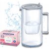 Filtračná kanvica Aquaphor Glass 2,5 l strieborná/sivá