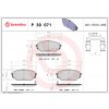 Sada brzdových platničiek, vždy 4 kusy v sade BREMBO P 30 071 (P30071)