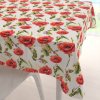 Biante Dekoračný štvorcový obrus PML-101 Vlčie maky na bielom 80x80 cm
