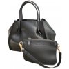 Talianska kabelka Doris small Manila Grace 2v1 (Čierna kabelka shopper)