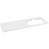 Sapho Brahea doska Rockstone 141 x 51,5 cm biela matná BL141-0101-R