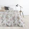 Takoy DESIGN 91 Prehoz POLY 170x210 cm s potlačou vtákov a vetvičiek so zlatistými akcentmi-HF-422901 | 170 x 210 cm