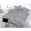 XPOSE® Mikrosaténové obliečky DORA - sivé 140x200 cm, 70x90 cm, Mikrosatén