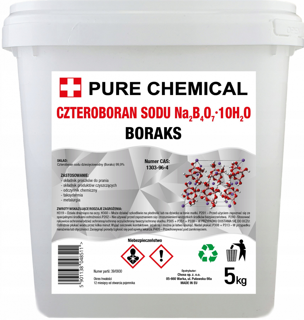 Borax na pranie Pure Chemical 5 kg