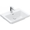 Villeroy & Boch Subway 3.0 - Umývadlo 600x470 mm, s prepadom, otvor na batériu, alpská biela 4A706001