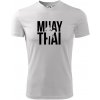 Nápis Muay Thai - Pánske tričko Fantasy športové - M ( Biela )