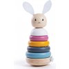 Bigjigs Toys Bigjigs Baby Dřevěná motorická nasazovací věž králíček