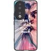 Picasee silikónový čierny obal pre Honor 90 5G - Nemysli toľko