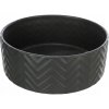 TRIXIE Keramická miska pre psa/mačku 1,6 l / 20 cm - čierna matná