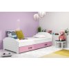 BMS Group Posteľ LILI 200x90 biela - ružová