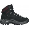 Dámske topánky LOWA Renegade GTX Mid Black / Burgundy 5 UK