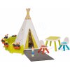 Stan prírodný Indoor&Outdoor Teepee Evolutive Smoby nastaviteľný s jedálenským kútikom na záhradke od 24 mes