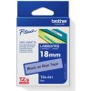 páska BROTHER TZ541 čierne písmo, modrá páska Tape (18mm) (TZE541)