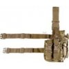 INVADER GEAR Taktické stehenné puzdro na pištoľ + 2 zásobníky, pravé - multicam (13166)