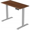 Delso Výškovo nastaviteľný stôl ADJUSTER PRO 70 x 120 cm orech / sivá
