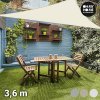 Trojuholníková tieniaca plachta Ambience Oh My Home (3,6 metrov) - Biela