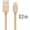 Swissten USB-C (Type-C) 0,2m zlatý 43815