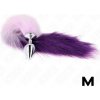 Kink - Anal Plug Size M 8 X 3.5 cm With Synthetic Tail 40 cm Purple