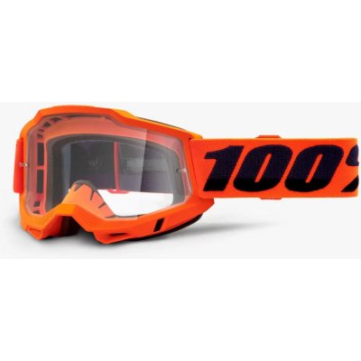 Zjazdové okuliare 100% ACCURI 2 OTG Clear Lens - Orange