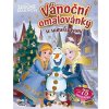 Vánoční omalovánky se samolepkami - Frozen