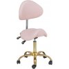 physa Sedlová stolička - 51 - 65 cm - 150 kg - jemná ružová/zlatá PHYSA MANNHEIM POWDER PINK GOLD