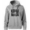 Nápis Krav Maga - Oversized mikina dámská Moon - kratšia + širšia - L ( Tmavosivý melír )