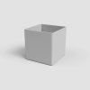 Květináč OSLO, čtvercový, 17cm, plast, sv.šedá|LIGHT GREY|Artevasi