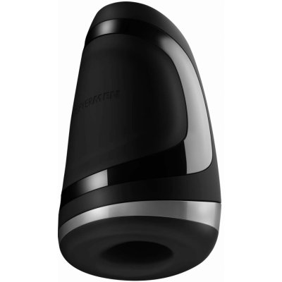 Satisfyer Men Heat Vibration - nabíjací vibrátor na žaluď s ohrevacou funkciou čierny