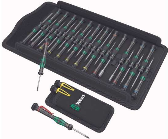 Wera 134027 Skrutkovače pre elektroniku Kraftform Micro ESD Big Pack 2 (Sada 29 dielov)