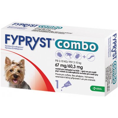 Fypryst Combo spot-on Dog S 2-10 kg 1 x 0,67 ml