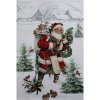 Clayre & Eef Plyšový pléd Santa 130x170