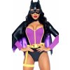 Čierno-fialový sexi halloweensky kostým Bombshell Bat 87064