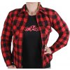 Dámska kevlarová košeľa Rusty Pistons RPSWW42 Rixby red / black veľ. 2XL