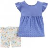 CARTER'S Set 2dielny tunika, nohavice kr. Blue dievča 6 m, veľ. 68