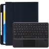 AppleKing puzdro s klávesnicou s okrúhlymi klávesmi, touchpadom a priestorom na Apple Pencil pre iPad 10,9