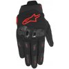 rukavice SP X 5 AIR, ALPINESTARS (čierna/červená fluo) 2025 Veľkosť: L