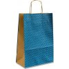 Darčeková taška Natura Pois 360 x 120 x 410 mm, veľkosť L modrá