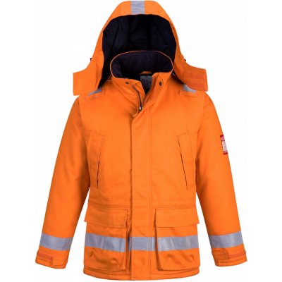 Portwest FR59 Nehorľavá antistatická zimná bunda oranžová