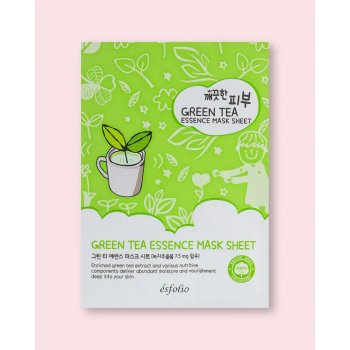 Esfolio Pure Skin Green Tea Essence Mask Sheet Textílna maska 25 ml