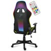 Herné kreslo Huzaro Force 6.3 RGB Mesh, tkanina čierna