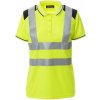 Pracovné tričko DRY-TECH PAYPER GUARD+LADY, fluorescenčná žltá / navy modrá, XL