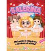 Maľovanka Balerína s nálepkami a sponkami do vlasov