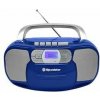 Radiomagnetofon Roadstar, RCR-4635UMPBL, PLL FM, CD MP3, USB, AUX in, modrá