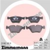 ZIMMERMANN Sada brzdových platničiek kotúčovej brzdy 23183.195.9