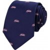Quentino Tmavě modrá pánská kravata AUTA PKT27