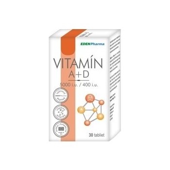 EdenPharma Vitamín A + D 5000 I.U./ 400 I.U. 30 tabliet