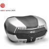 GIVI V58NT kufor Maxia 5 čierno-strieborný lakovaný matný (Monokey), číra optika, objem 58 ltr