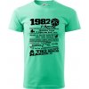 1982 v kocke - Klasické pánske tričko vyššej gramáže - S ( Mätová )